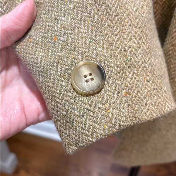 Jones New York sz 18W vintage wool and silk double breasted coat w/velvet collar - Picture 5 of 9